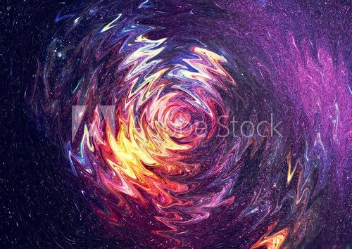 Impresjonistyczna galaktyka Fototapety do Łazienki Fototapeta