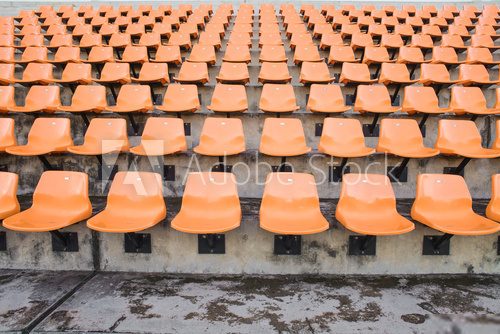 Indoor Stadium Chair ,front  Stadion Fototapeta