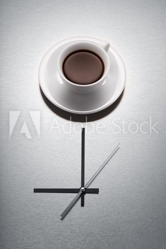 It's cofffe o'clock - czas na kawę! Fototapety do Kawiarni Fototapeta