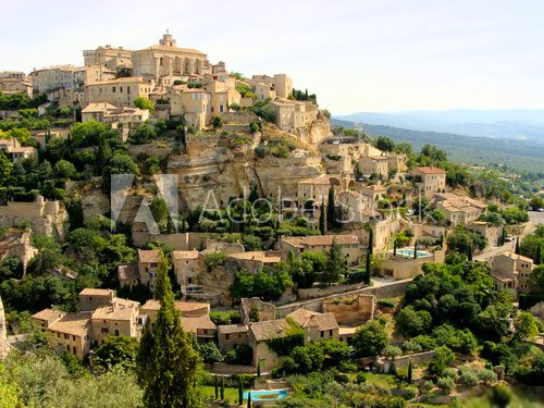 Kamienne wzgórze Gordes w Prowansji Prowansja Fototapeta
