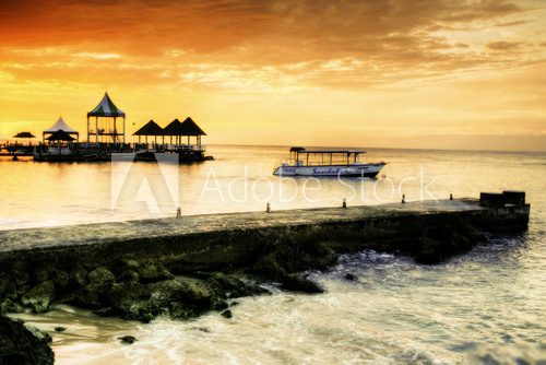 Karaiby wieczorne – zachód słońca
 Fototapety do Salonu Fototapeta