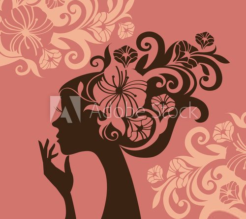 Kobieta z kwiatem we włosach – grafika
 Ludzie Obraz