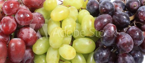 Kolekcja smakowitych winogron  Fototapety do Kuchni Fototapeta