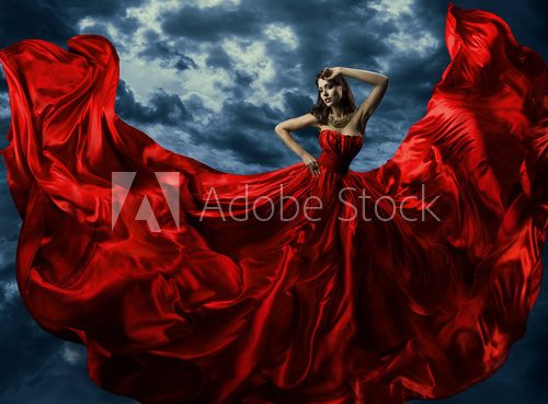 Lady in red. Impuls i energia.  Ludzie Obraz