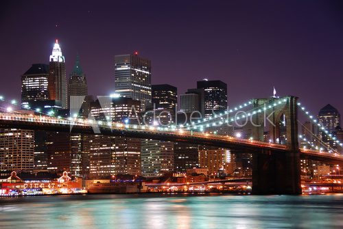 Manhattan w świateł pełni
 Fototapety Mosty Fototapeta