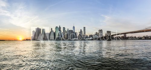 Manhattan widziany z oddali Fototapety Miasta Fototapeta