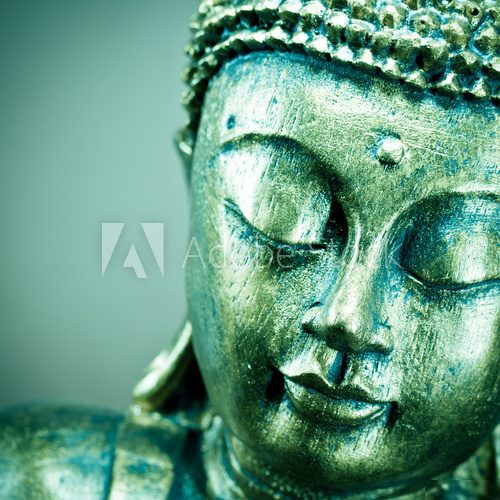 Piękno wyciszenia - medytujący Budda Plakaty do Salonu Plakat