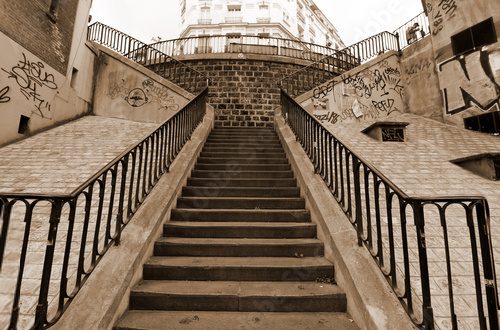 Montmartre – Paryż okiem artystów Architektura Fototapeta