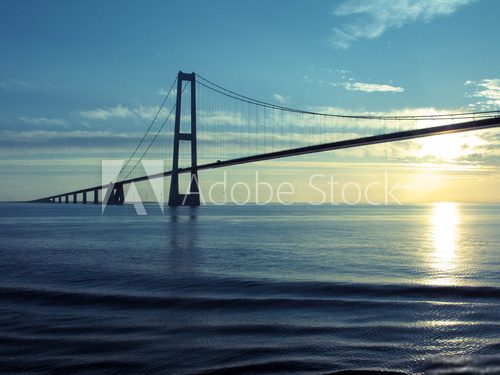 Most w blasku zachodzącego słońca Fototapety Mosty Fototapeta