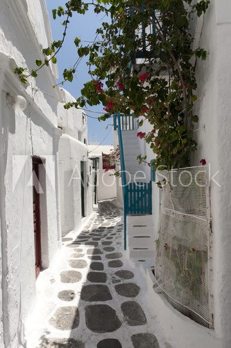 Mykonos: antyczna Grecja bielą odświeżona
 Fototapety Uliczki Fototapeta