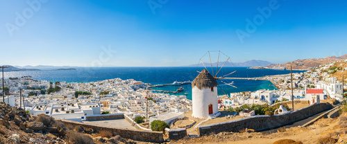 Mykonos cityscape, Cyclades islands in Greece Fototapety do Salonu Fototapeta