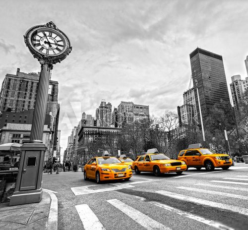 Na czas, na czas. Nowy Jork Pojazdy Fototapeta