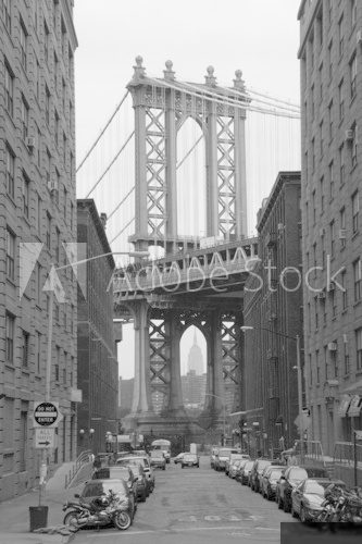 Nowy Jork: most na Manhattanie
 Architektura Obraz
