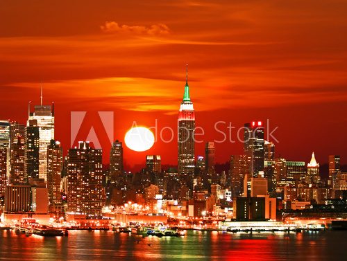 Nowy Jork w promieniach słońca Fototapety do Salonu Fototapeta