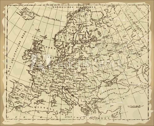 Mapa dawnych dziejów Mapa Świata Fototapeta