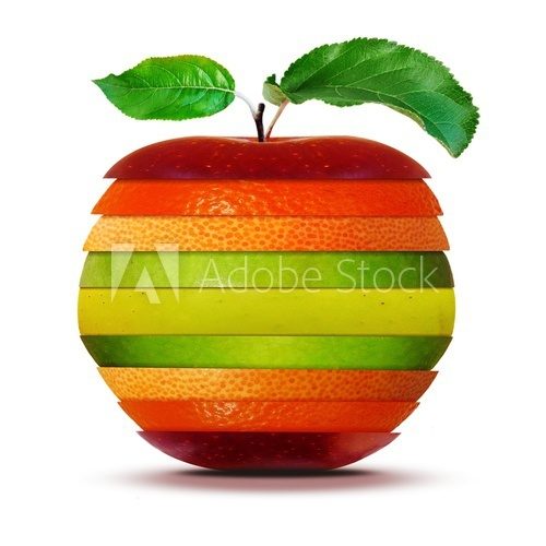 Owoc o wielu smakach - kolorowa kompozycja Owoce Obraz