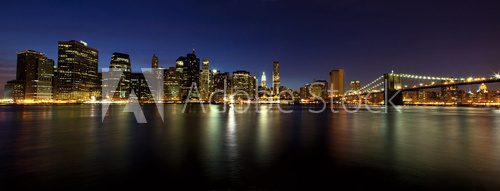 panorama Manhattanu o zmierzchu
 Fotopanorama Obraz