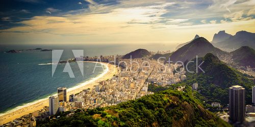 Panorama plaży Copacabana Fototapety Miasta Fototapeta