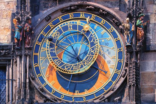 Praga – zegar astronomiczny: magiczne odliczanie Fototapety do Biura Fototapeta