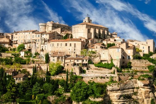 Provence village Gordes scenic overlook Prowansja Fototapeta