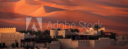 Pustynia Abu Dabi w tle
 Fotopanorama Obraz