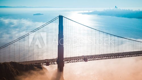 San Francisco Skyline Mosty Obraz