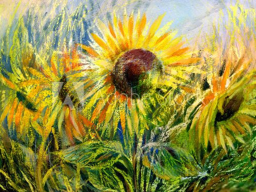 Słoneczniki – obraz mniej opatrzony
 Kwiaty Obraz