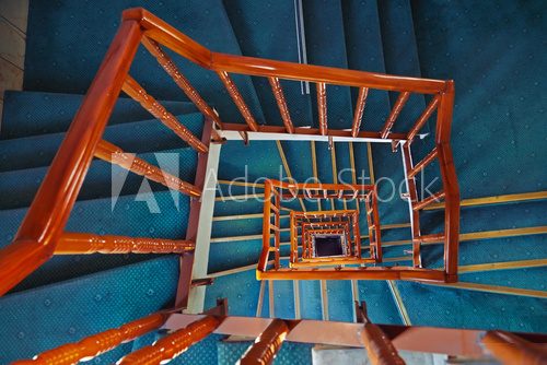 Spiral staircase  Schody Fototapeta