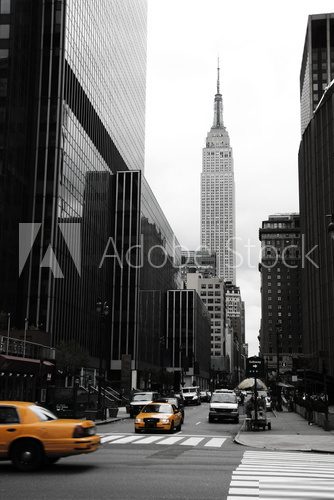 Taksówką na Empire State Building 
 Miasta Obraz
