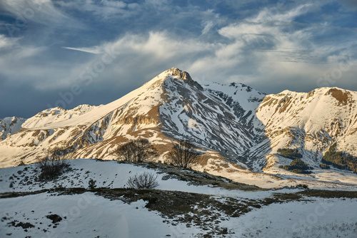 Tardo Autunno al Gran Sasso - Campo Imperatore - Abruzzo Fototapety Góry Fototapeta