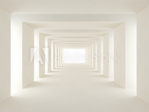 tunnel of light  Optycznie Powiększające Fototapeta