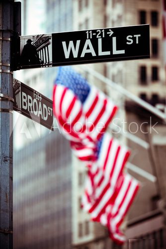 Wall Street New York Plakaty do Biura Plakat