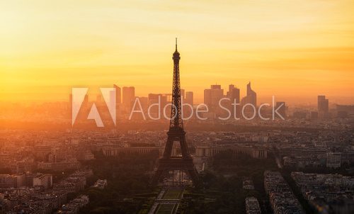 Wieża Eiffela z panoramą Paryża w tle
 Fototapety Miasta Fototapeta