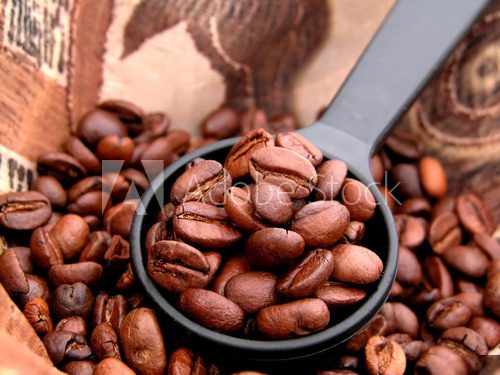 Ziarna kawy – miarka na espresso
 Obrazy do Jadalni Obraz
