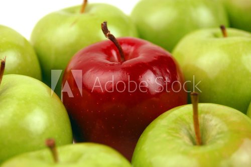 Zielone jabłka i czerwony rodzynek
 Obrazy do Jadalni Obraz