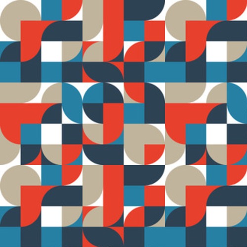 Abstrakcjonistyczny retro rocznika geometryczny Tapety Do salonu Tapeta