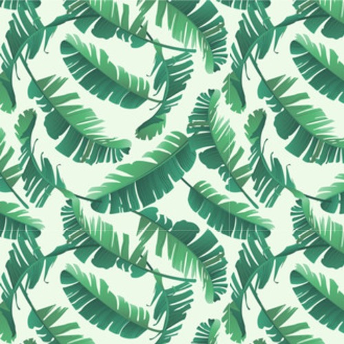 akwarela ilustracja tropikalny liści, dżungla. z Tapety Do przedpokoju Tapeta