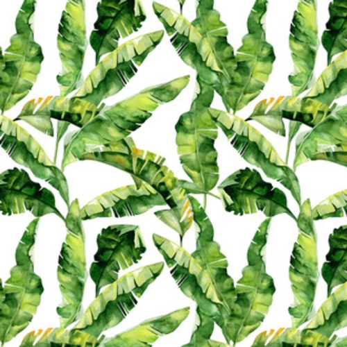 akwarela ilustracja tropikalnych liści, gęsta dżungla.  Tapety Natura Tapeta