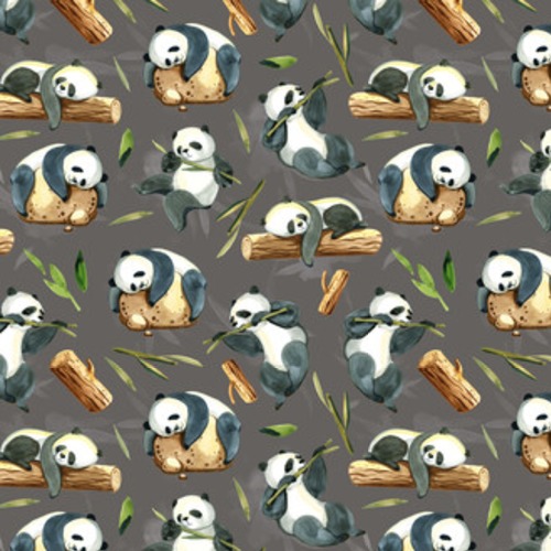 Akwarela różnych panda i liści Tapety Zwierzęta Tapeta