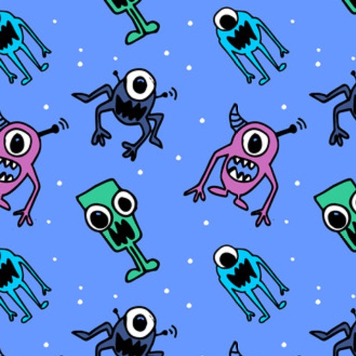 Alien uroczy design dla dzieci i dzieci tekstylne Styl Futurystyczny Tapeta