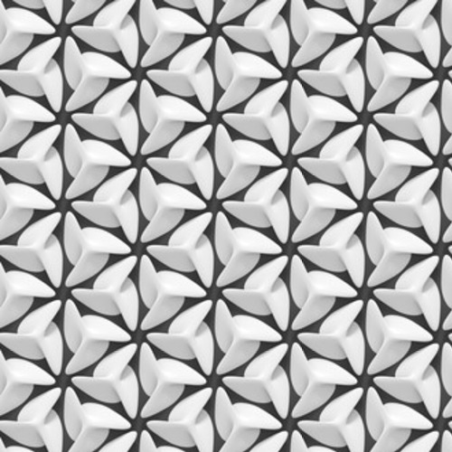 Biały cieniowany streszczenie geometryczny. Styl Tapety 3D Tapeta