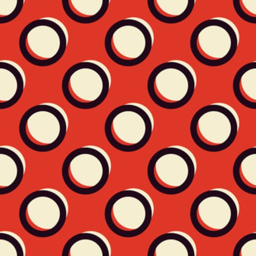 Czerwono-białe stylowe retro kropki. Tekstura Tapety Abstrakcja Tapeta