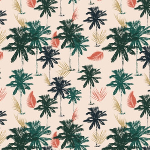 Drzewko palmowe w prostej stylowej ilustraci Tapety Krajobrazy Tapeta