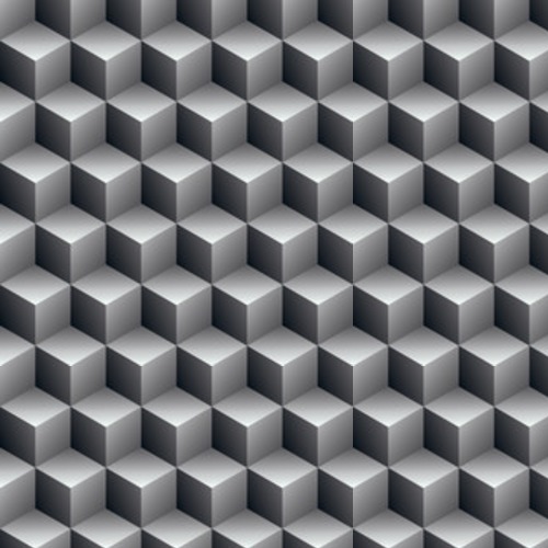 Futurystyczny ciągły czarno-biały, iluzoryczny motyw Tapety 3D Tapeta