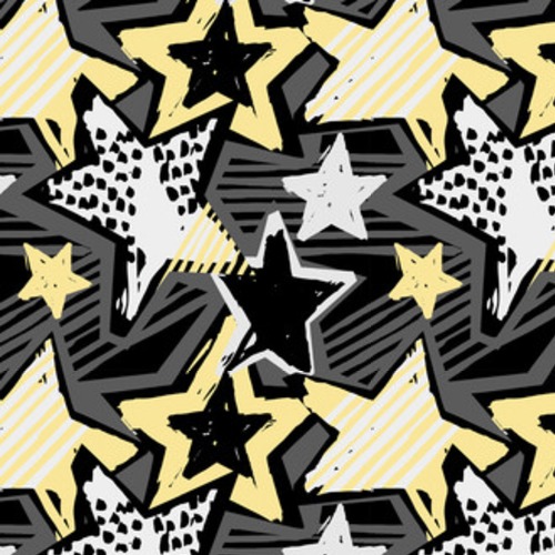 Gwiazda kształtuje graffiti ręcznie robione Tapety Do pokoju nastolatka Tapeta