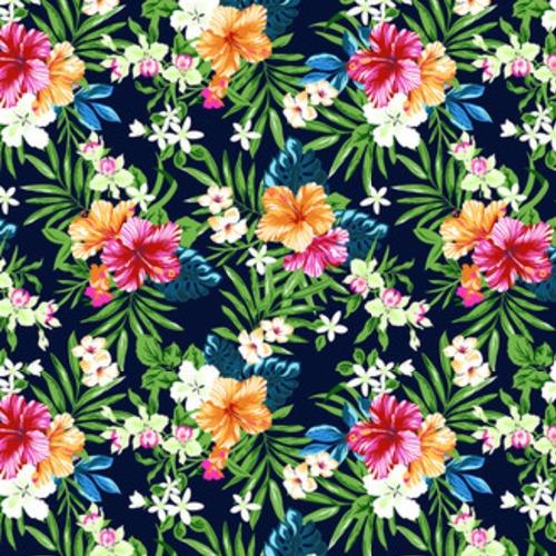 kolorowy i uroczy tropikalny nadruk Tapety Kwiaty Tapeta