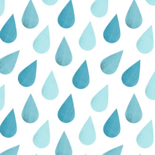 kropelki deszczu w stylu akwareli na papier do Tapety Do łazienki Tapeta