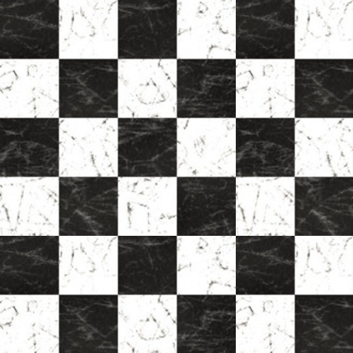 Marmurowa podłoga w szachownicę Tapety Do łazienki Tapeta