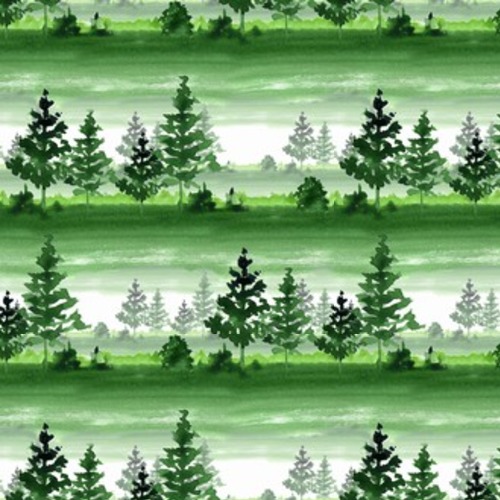 pattermn z zielonym lasem. Akwarela krajobraz Tapety Krajobrazy Tapeta
