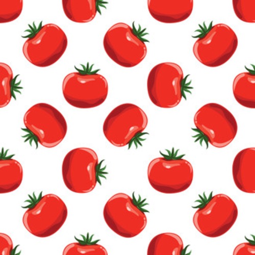 Pomidory . Styl płaski kolor Tapety Do kuchni Tapeta